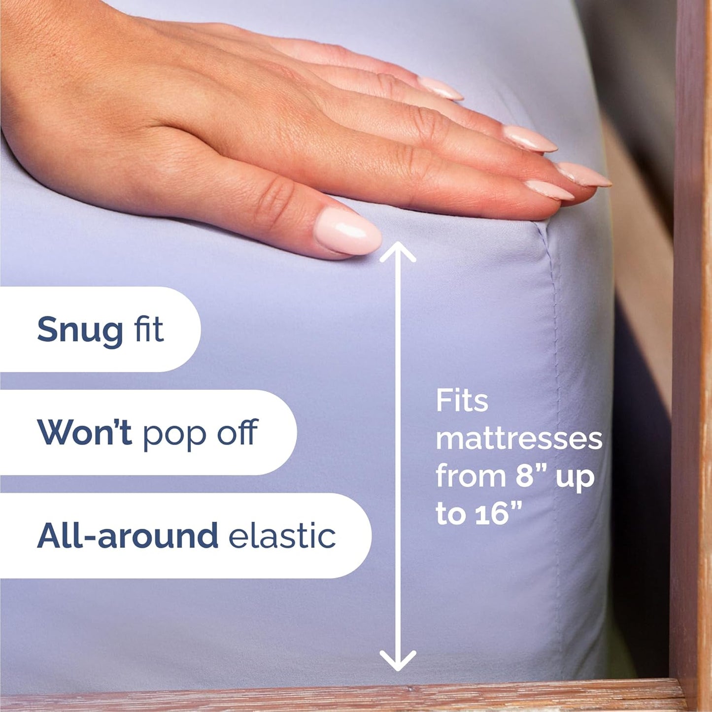 Queen Size 4 Piece Sheet Set - Comfy Breathable & Cooling Bed Sheets Set - Hotel Luxury Bedding for Women, Men, Kids, Teens, Boys & Girls - Deep Pockets, Ultra-Soft, Wrinkle Free - Oeko-Tex - Lavender