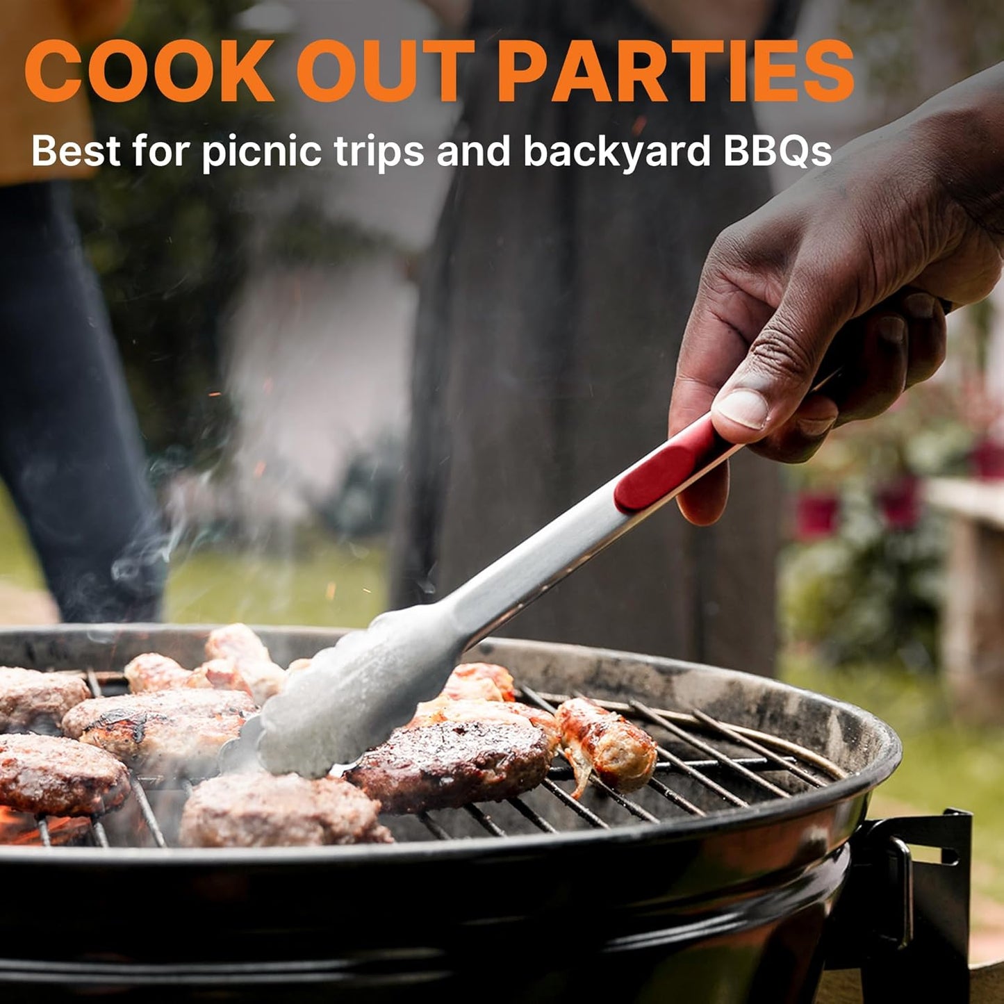 Camping Cooking Utensils Set Grilling Cookware Camp Kitchen Rotating Marshmallow Roasting Sticks BBQ Forks, Portable RV Camping Essentials Camper Must Haves for Cookouts Open Fire Pit