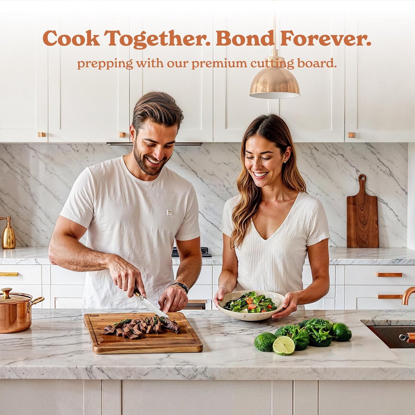 SMIRLY Bamboo Cutting Board Set, Chopping Board and Wooden Cutting Boards for Kitchen, Small Wood Cutting Board and butcher block (Acacia Wood, 1 Pack)