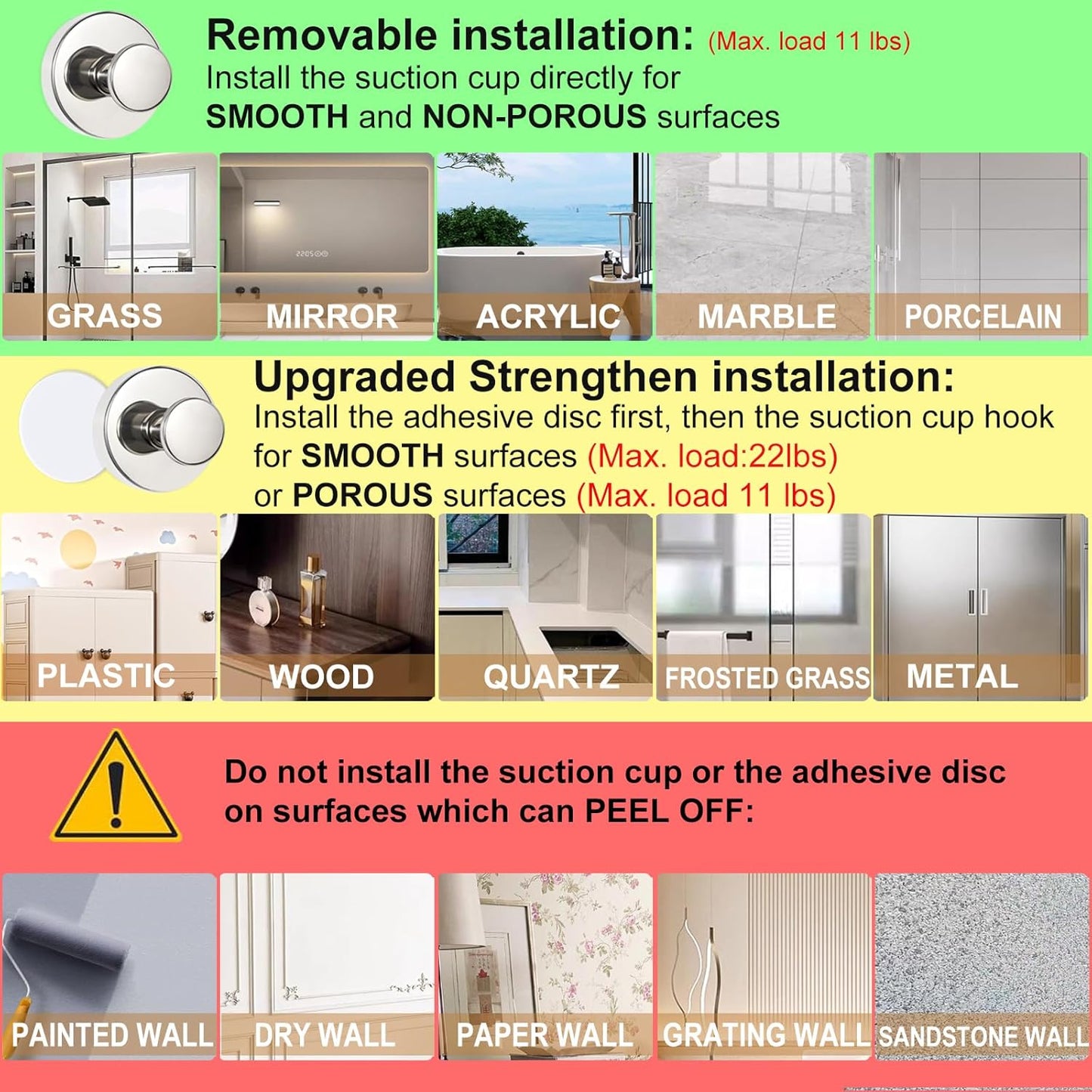 ZESLMG Suction Cup Hooks for Shower Wall, Door Wreaths, Removable Inside Shower Towel Hooks for Bathroom Window Glass Kitchen- Bath Robe Loofah Suction Hooks for Hanging More Surfaces (Gold, 4 Pack)