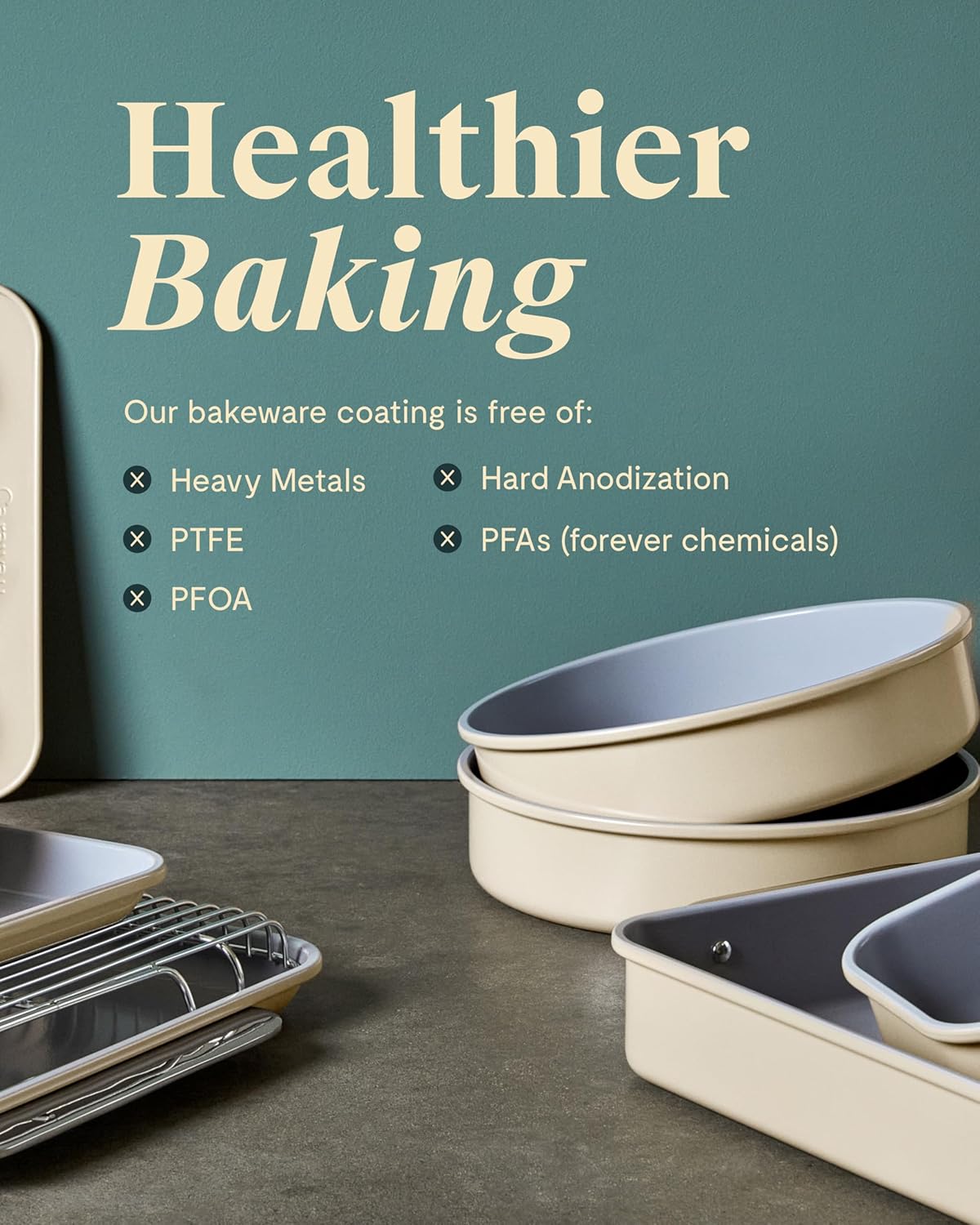 Caraway Non-Stick Ceramic 12-Cup Muffin Pan - Naturally Slick Ceramic Coating - Non-Toxic, PTFE & PFOA Free - Perfect for Cupcakes, Muffins, and More - White