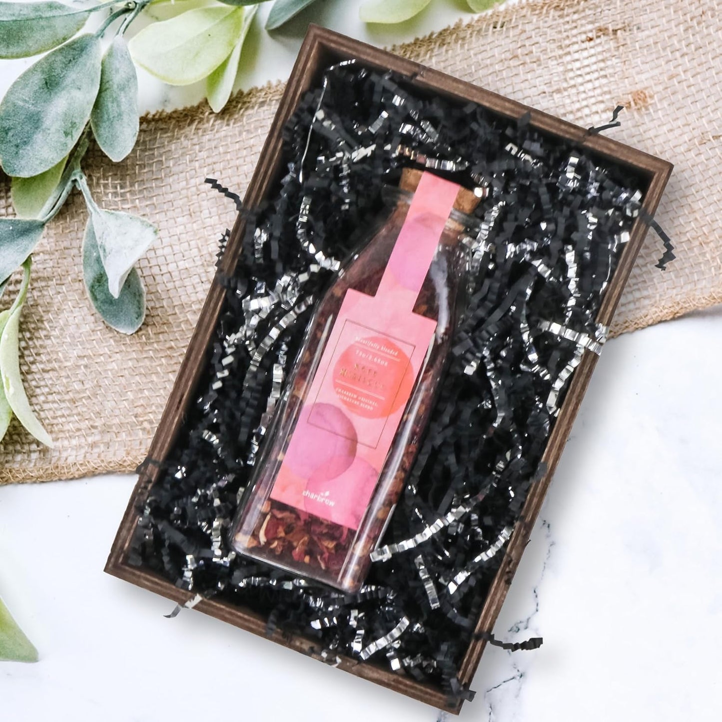 MagicWater Crinkle Cut Paper for Gift Baskets - 2LB - Black & Silver - Perfect for Shredded Paper Filler, Basket Filler, Gift Boxes, Bridesmaid Gifts, Halloween Stuffers & More – For All Occasions