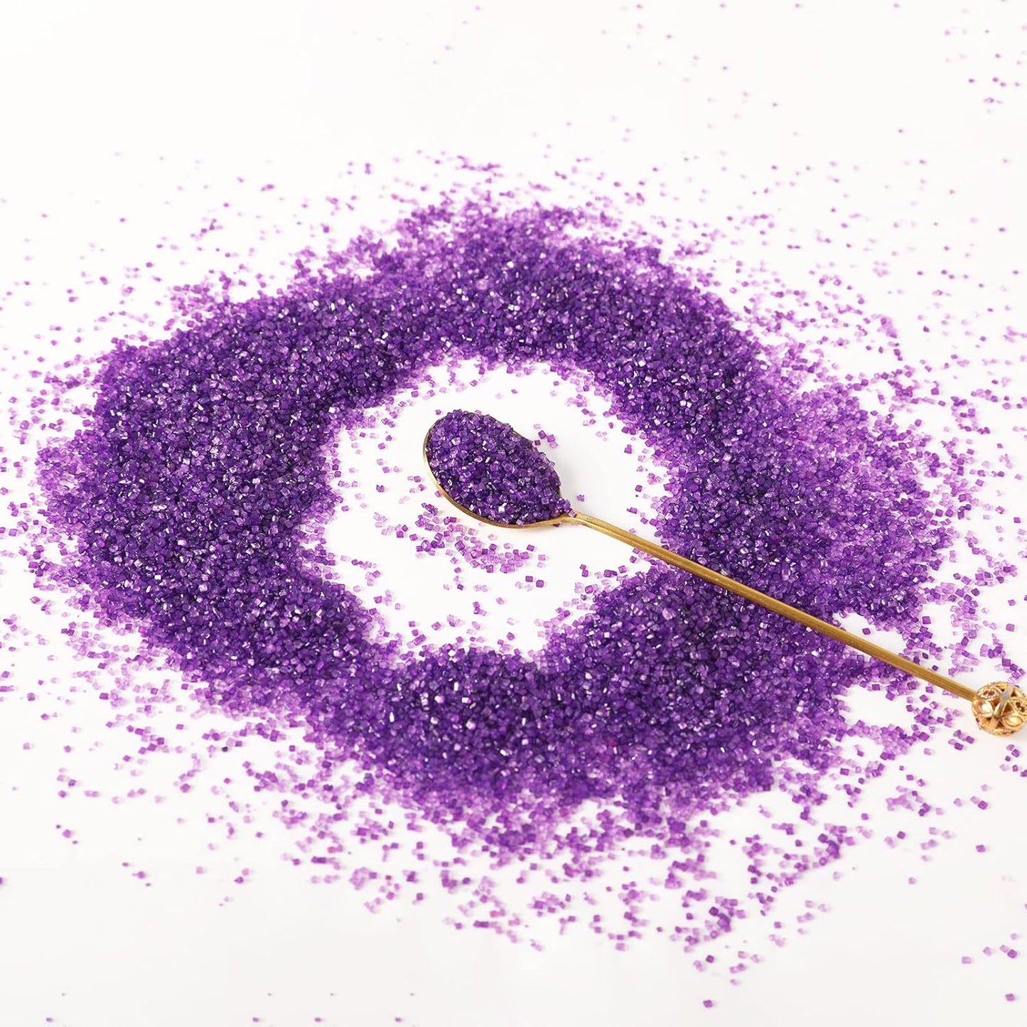 Kasvan Purple Sanding Sugar Sprinkles - Edible Sugar Crystals, Baking Cake Decorations, Ice Cream Toppings cupcake Decorating, Wedding Party Chirstmas Supplies, 85g/3.2oz