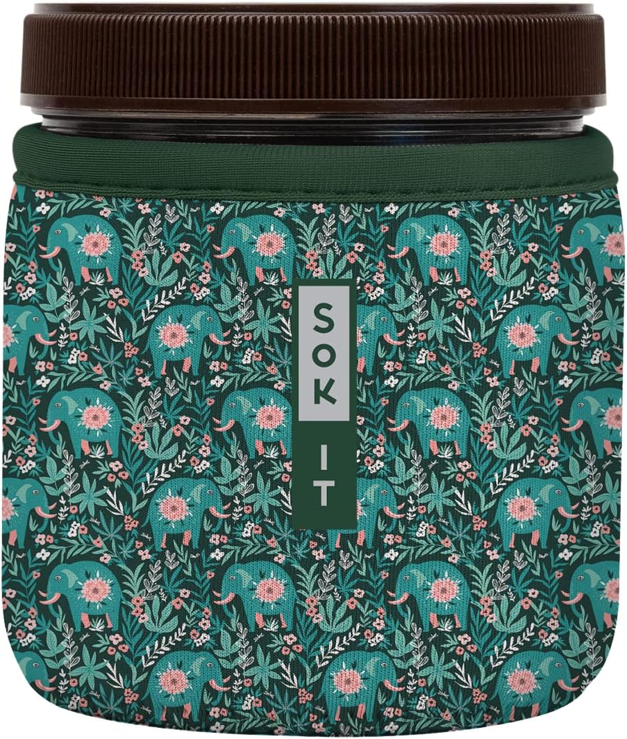 Sok It IceCreamSok Insulated Neoprene Cover (Baby Elephant Walk, Straight Ice Cream Pints)