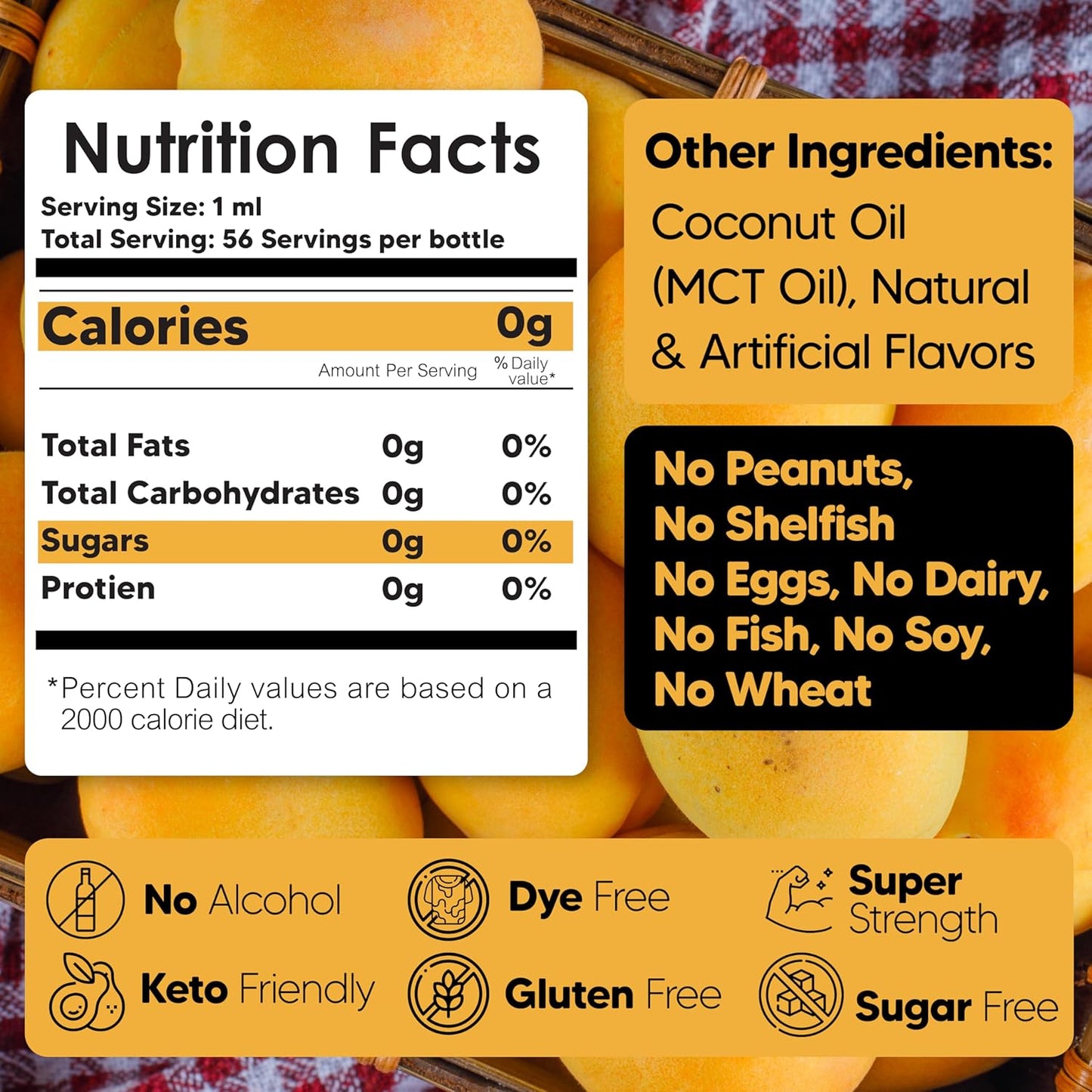 Dolce Flav Peach Extract (Oil-Soluble) 1 Gallon – Kosher, Sugar-Free, Concentrated Juicy Peach Flavoring for Baking, Chocolates & Desserts