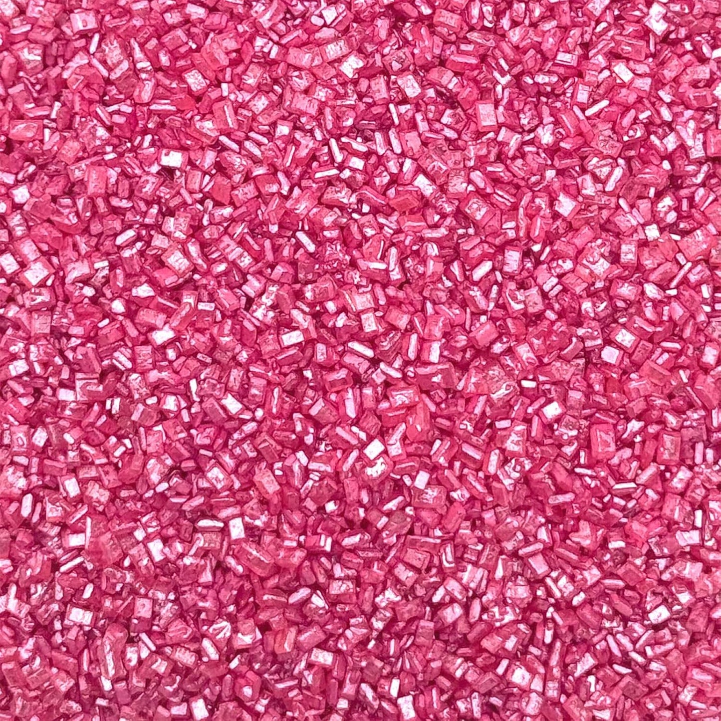 Fancy Sprinkles Tourmaline Pink Fancy Sugar Pearlescent, Sparkly Sugar Crystals (8 OZ)