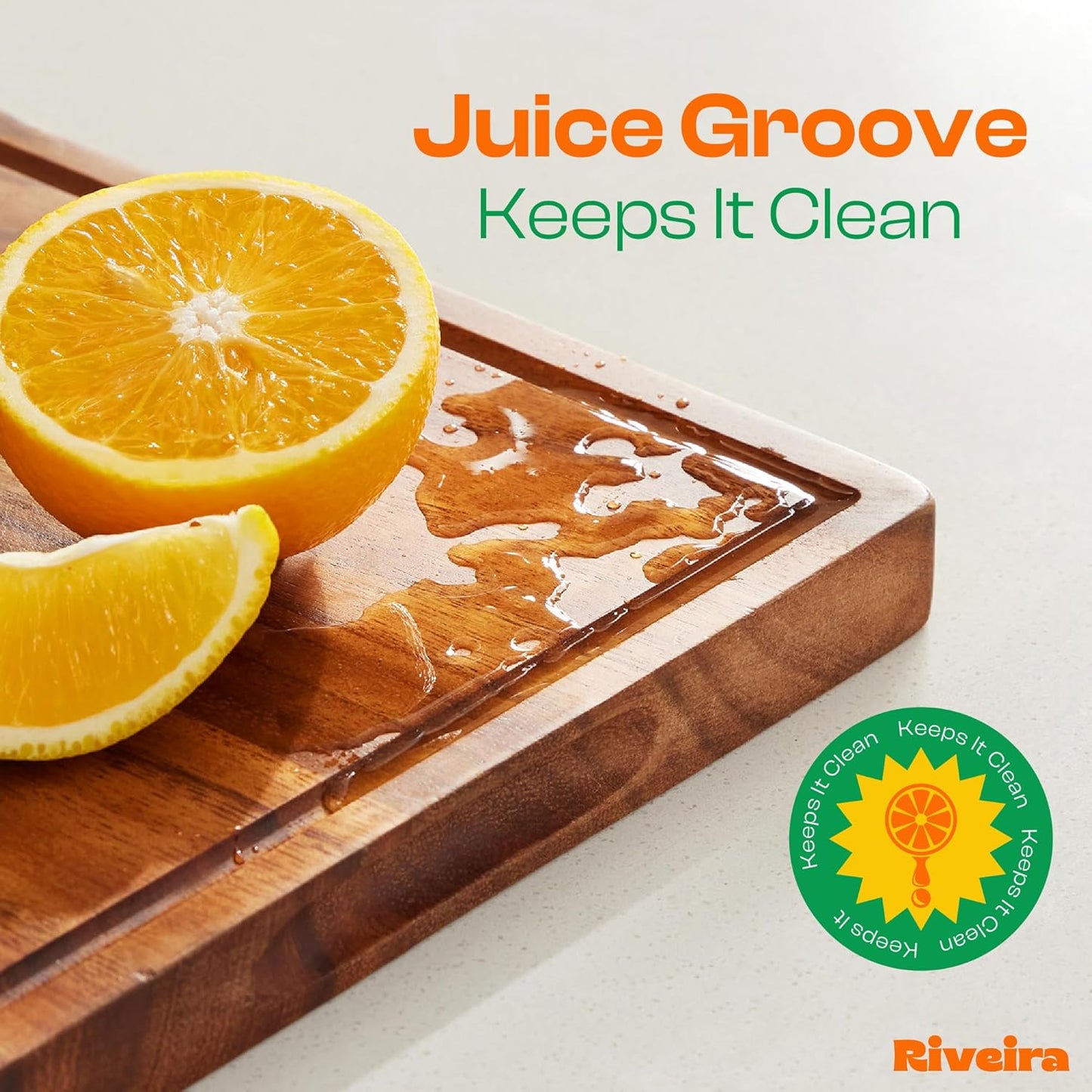 Riveira Walnut Cutting Board Set – Versatile And Durable: Set Of 3 Pcs Rectangular Wooden Cutting Board – Natural Wooden Cutting Boards For Kitchen – Complete Walnut Wooden Chopping Board