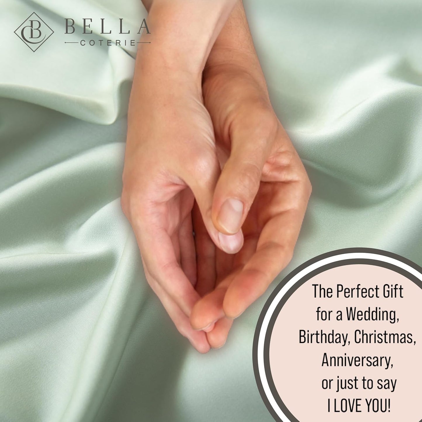 Bella Coterie Luxury Bamboo Viscose Queen Size Sheet Set | 100% Organically Grown | Ultra Soft | Cooling for Hot Sleepers | 18" Deep Pocket [Sea Glass]