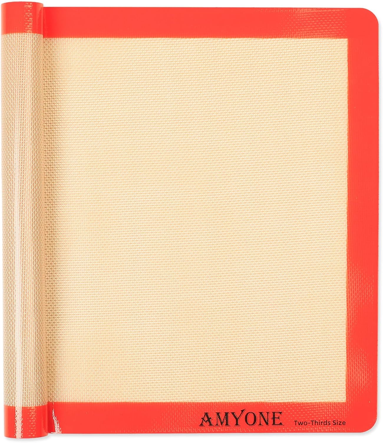 AMYONE Silicone Baking Mats for Two Thirds Size Pan, 2/3 Non-Stick Silicone Baking Sheet Liners for Cookies/Pastries/Chicken/Vegetables, Food Grade Silicone Mat for 15 x 21-inch Big Sheet, 1 PCS