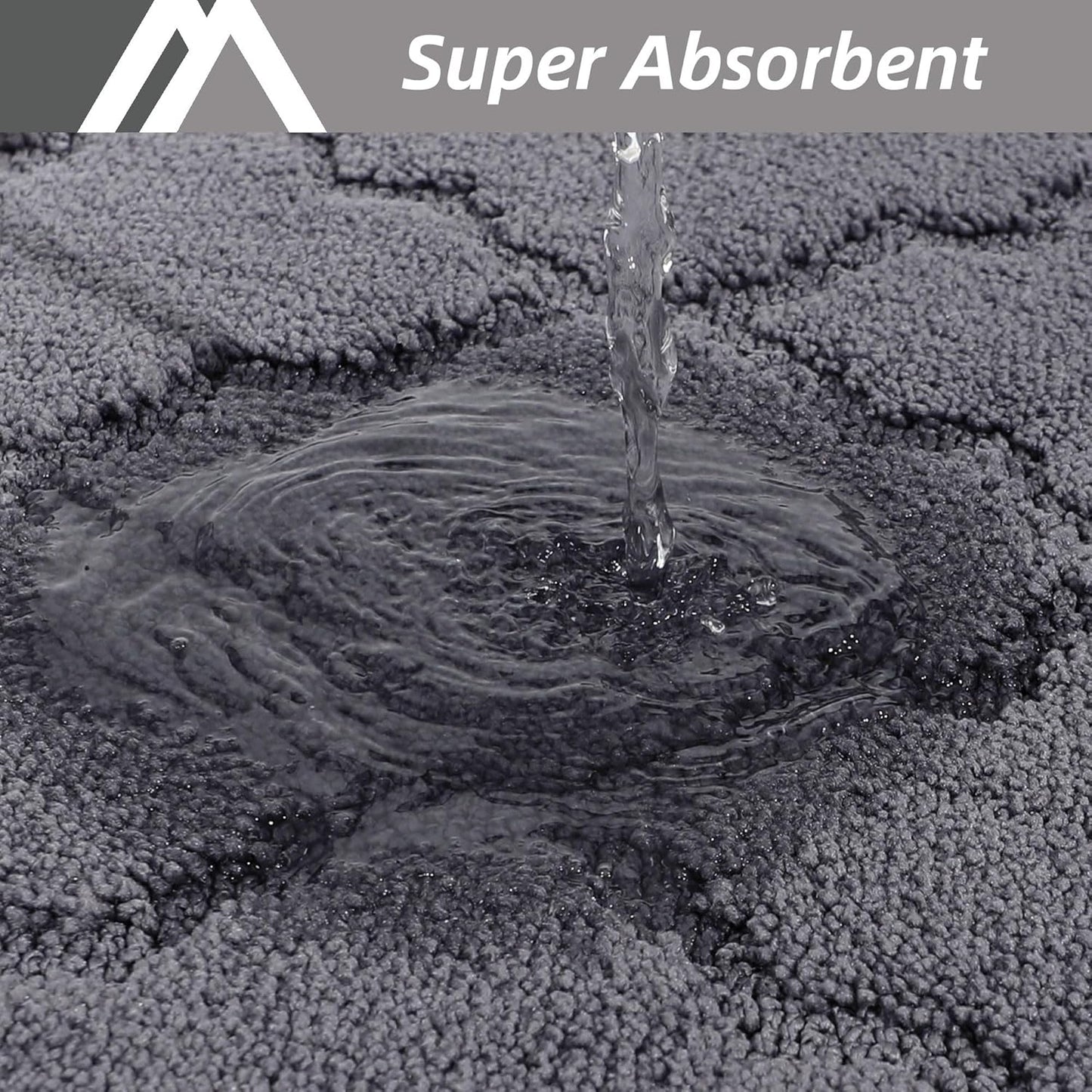 COSY HOMEER Kitchen Rugs Washable Non Slip Kitchen Mats for Floor Absorbent Kitchen Carpet 20" x 32" Soft Rugs for Kitchen,Sink Mat,Entrance,Area Rugs,Dark Grey