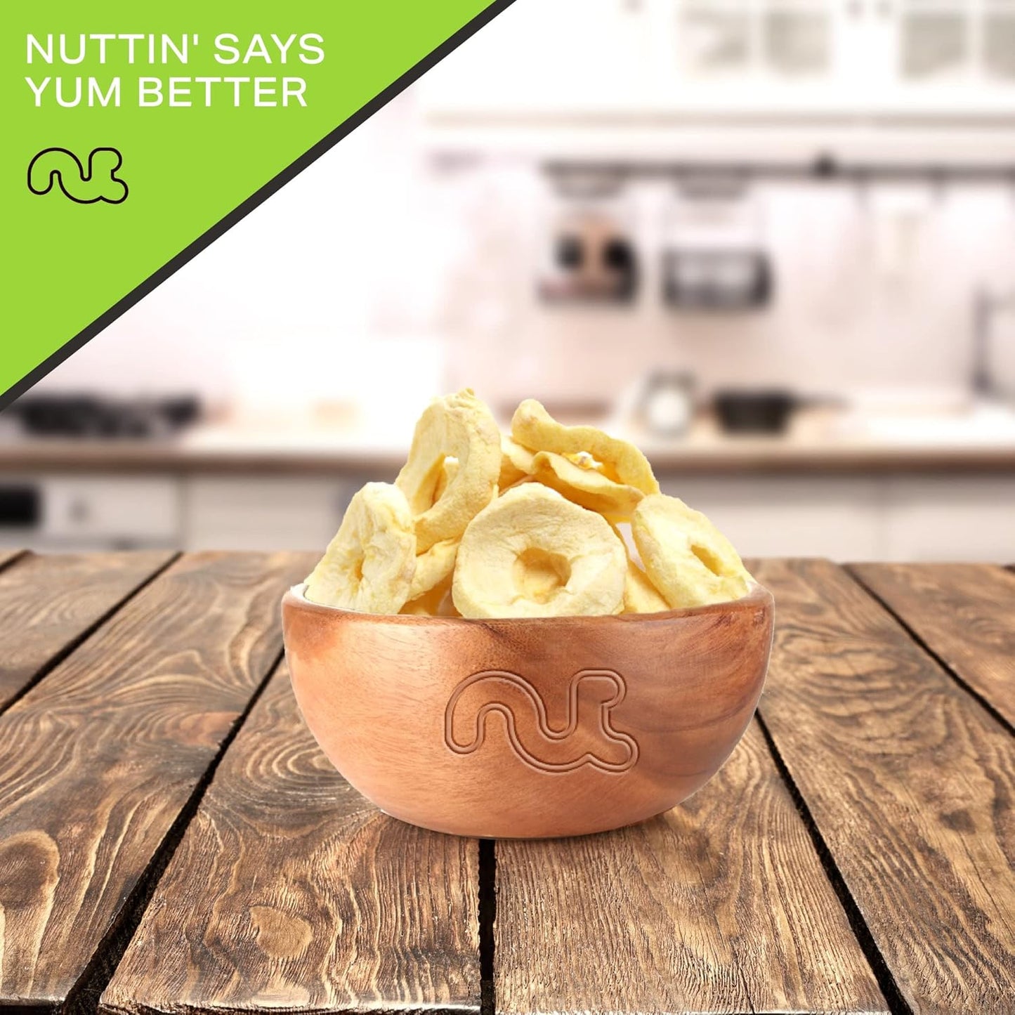 NUT CRAVINGS - Dried Apple Rings Slices, No Sugar Added - Chewy Soft Texture (80oz, 5 LB) Bulk Dry Fruits Packed Fresh in Resealable Bag - Sweet Healthy Snack, Naturally Grown, Vegan, Kosher