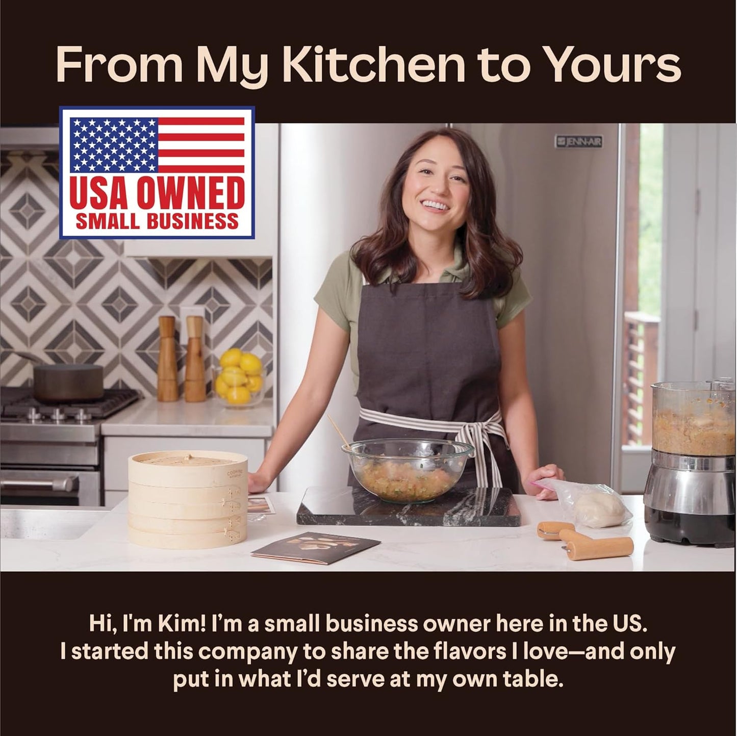 Cooking Gift Set Co. Bamboo Steamer Basket Soup Dumpling Kit - 2 Tier 8-Inch Dumpling Steamer for Cooking with Agar Agar, Roller, Spoon, Liners, Recipes & Step-by-Step Video (6-Piece Set)