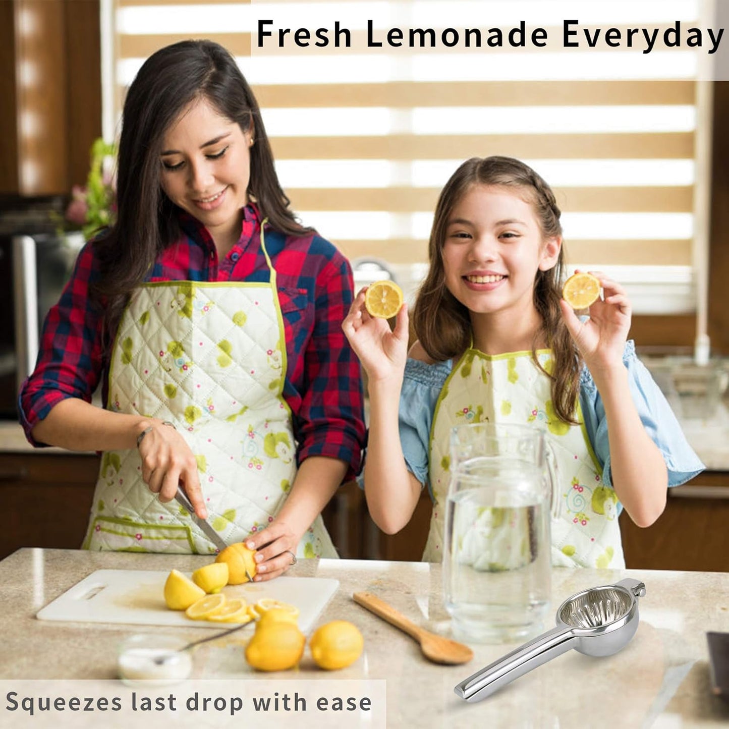 Lemon Squeezer Large Lemon Juicer Hand Citrus with Premium Quality Solid Metal Stainless Steel Lemon Squeezers Manual Citrus Press