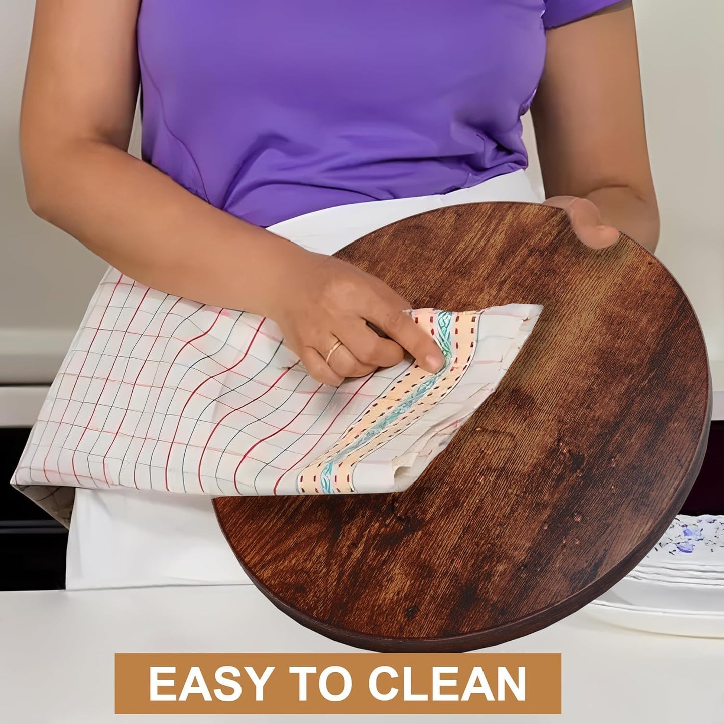 9-inch Lazy Susan Organizers, ACIAZAAZ Lazy Susan Turntable for Cabinet, Kitchen Turntable Storage for Table, Countertop, Pantry