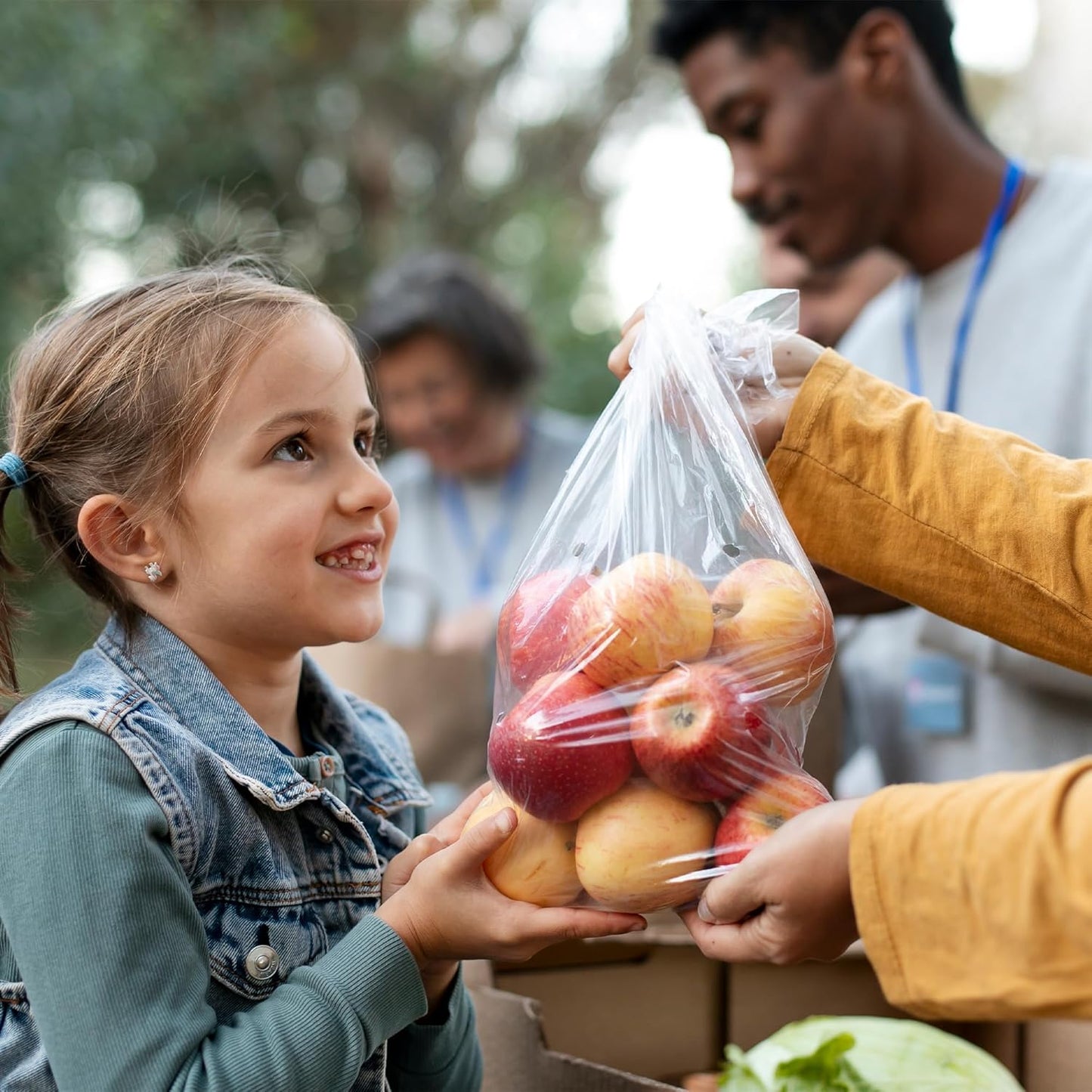 Plastic Produce Bag on a Roll, 11 x 17 Inch. Roll of 610 Clear Food Storage Bags, 0.5 Mil. Roll of Plastic Bags for Food. Clear Food Bags. Plastic Food Bags for Meat, Fruits, Meals