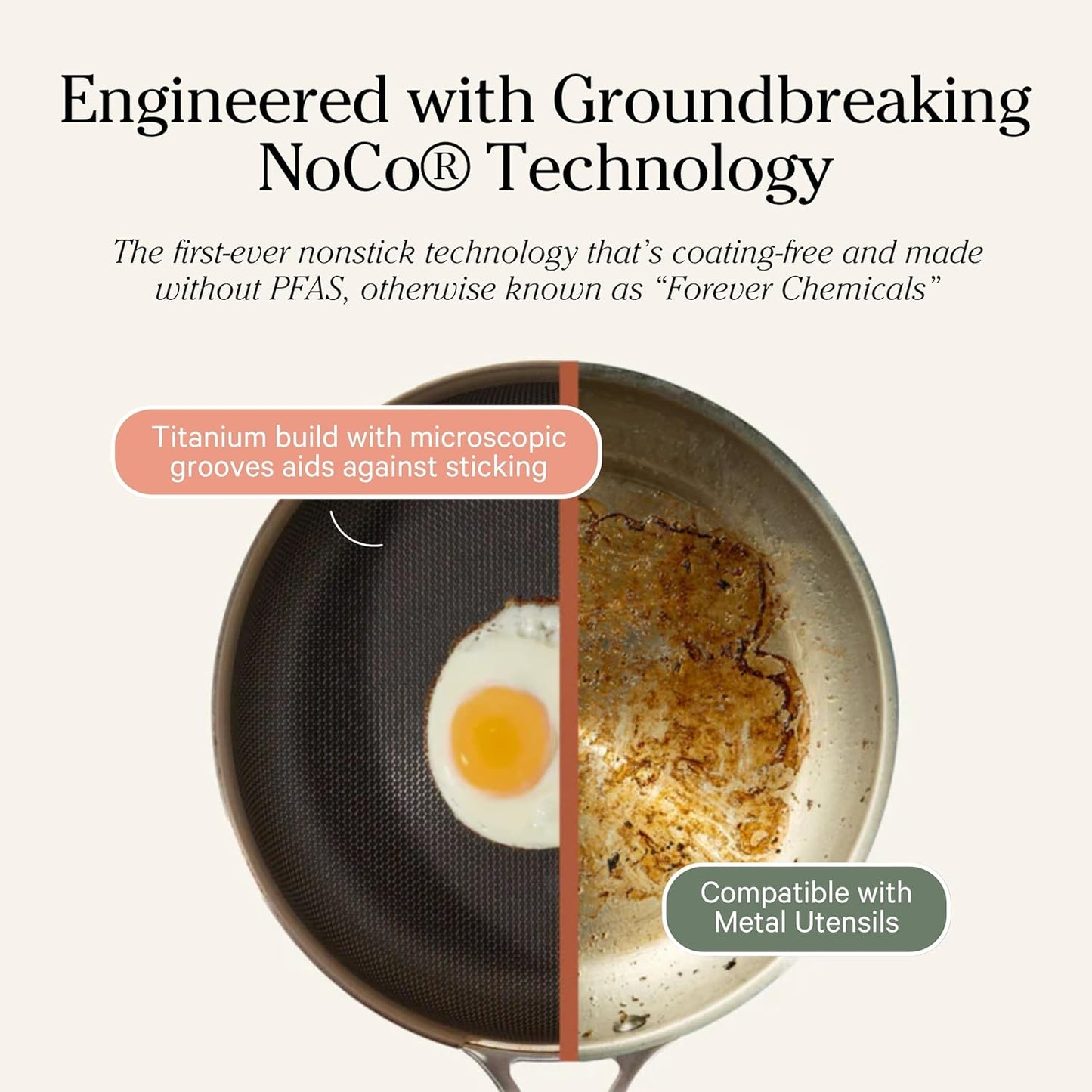 Our Place Titanium Always Pan Pro - 10.6” (2.8 Qt) No-Coating Nonstick Skillet | Tri-Ply Titanium & Stainless Steel | Safe for Oven, Induction & All Cooktops up to 1000°F | Includes Spatula | Chrome