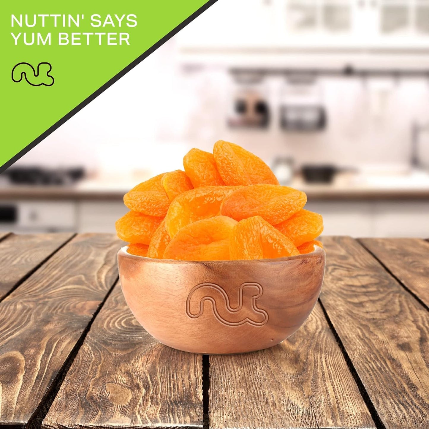 NUT CRAVINGS - Sun Dried Turkish Apricots, No Sugar Added (48oz, 3 LB, Bulk) Bulk Dry Fruits Packed Fresh in Resealable Bag - Sweet Healthy Snack, Naturally Grown, Vegan, Kosher