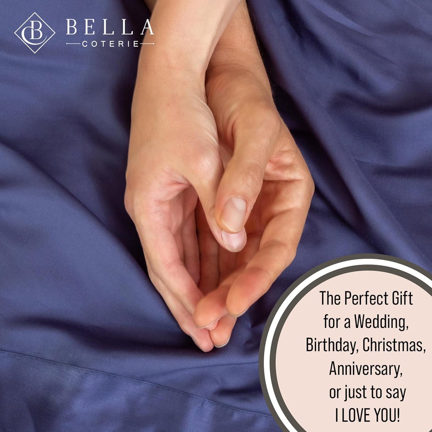 Bella Coterie Luxury Bamboo Viscose Queen Size Sheet Set | 100% Organically Grown | Ultra Soft | Cooling for Hot Sleepers | 18" Deep Pocket [Twilight Blue]