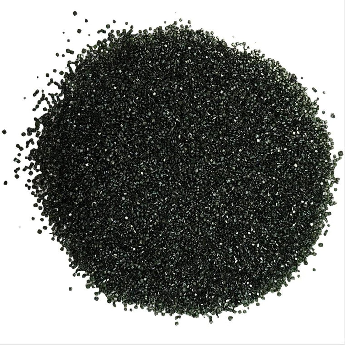 Sentovac Black Sanding Sugar for Baking Edible Sparkling Sugar Sprinkles Coarse Sugar Crystals for Baking Topping Cake Cookie Cupcake Topper Ice Cream Decoration Supplies 3.2 OZ