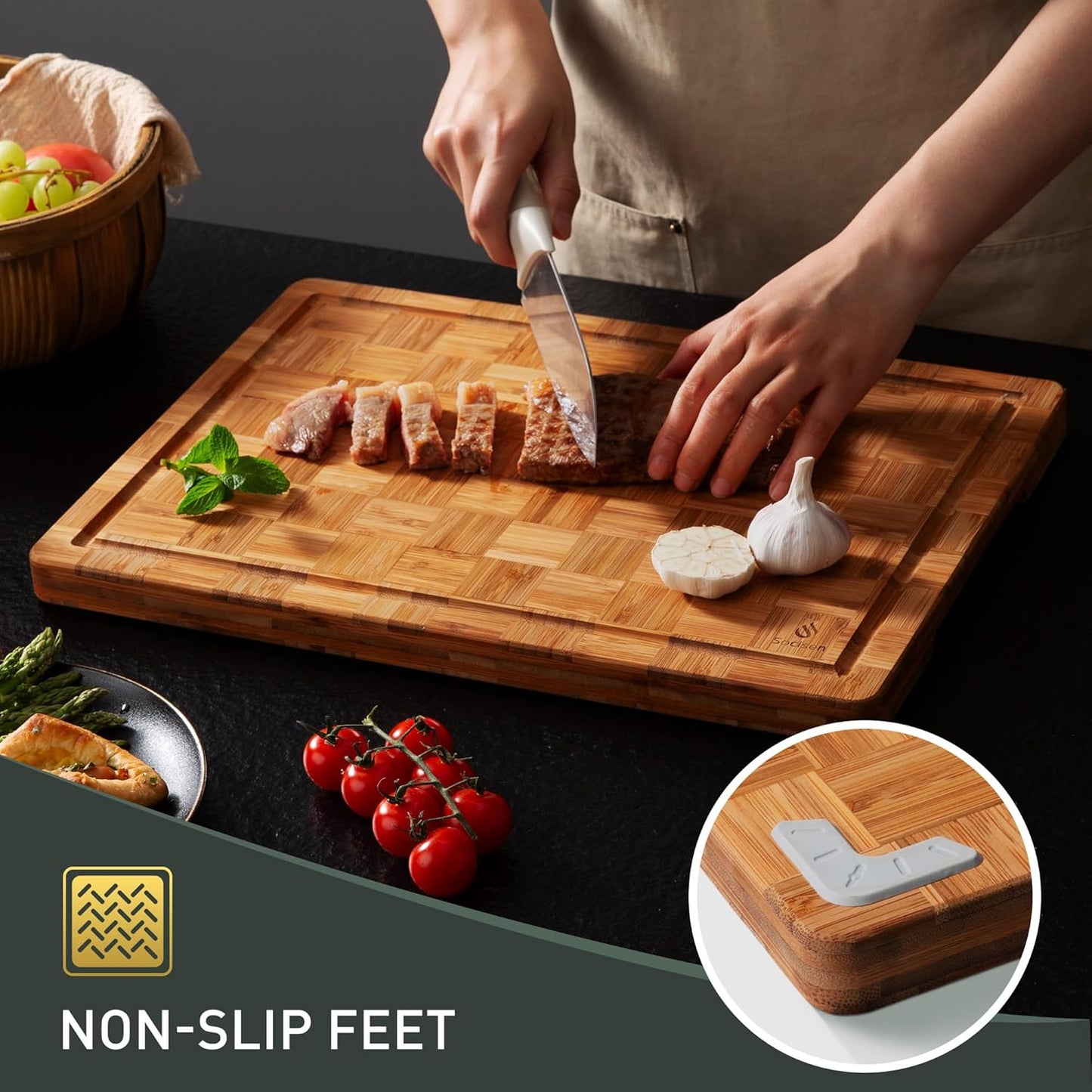 Bamboo Cutting Board Non Slip Over Sink Mother Gifts Best Mama Mommy Bonus Busy Mom Ever Christmas Xmas Birthday Law Step Stepmom Stepmother Have Everything Good Unique Useful Present