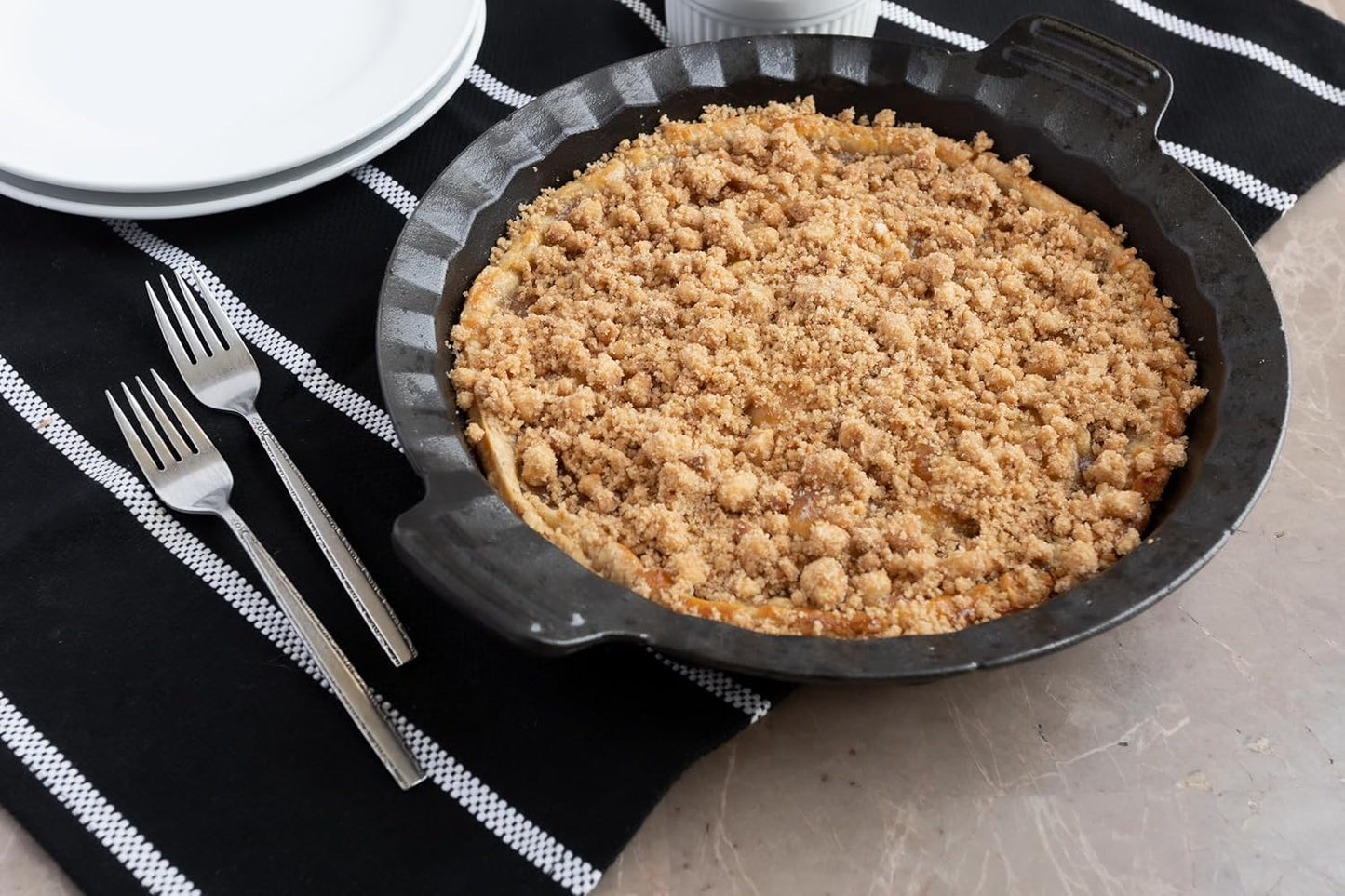 Outset Cast Iron Grill and Oven Pie Pan, 10 Inches