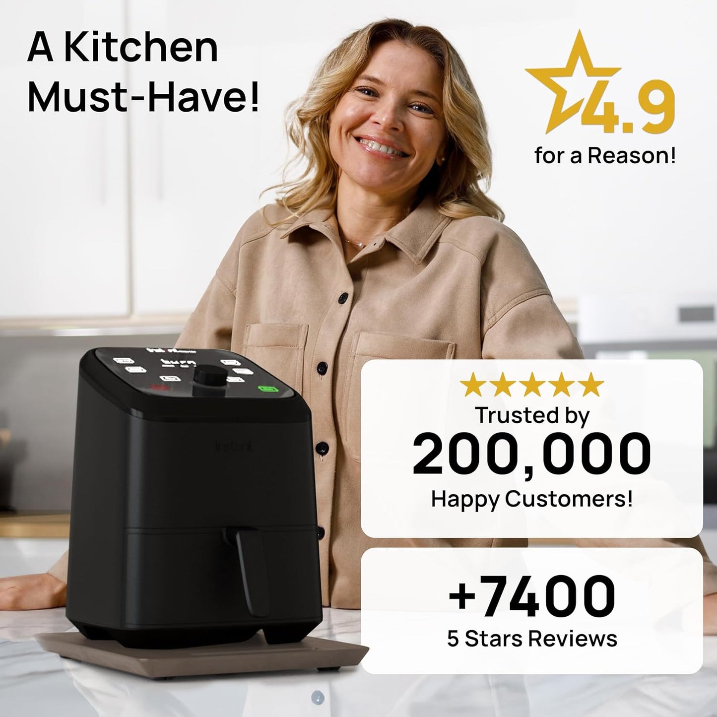 Ibyx Elegant Sliding Tray for Your Coffee Maker & Heavy Kitchen Appliances - Sturdy, Slides Easily from Under The Cabinet (Brown, 9.5”W x 14”D)