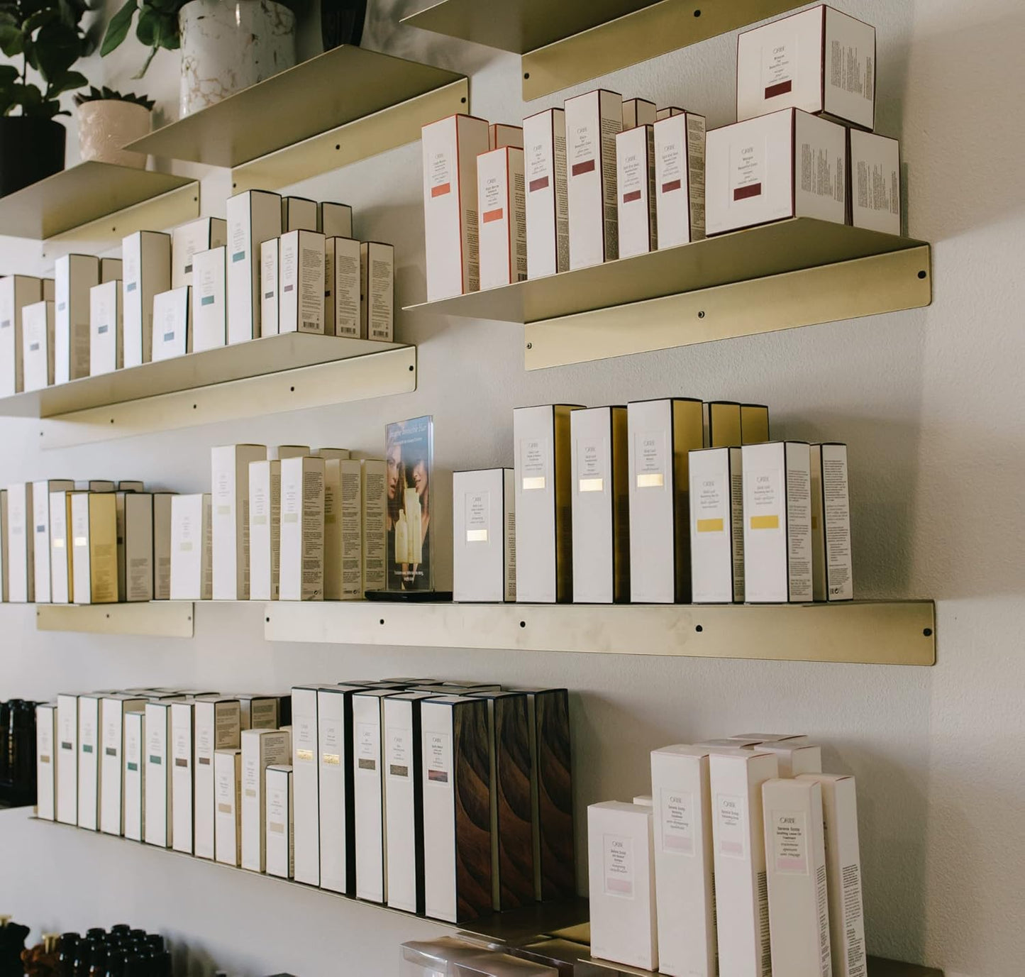 DIY CARTEL Linear Floating Shelf - Forged Raw Blackened Steel - Industrial Heavy Duty Metal Wall Mounted Modern Rustic Shelf - Made in The USA (36-inch x 8-inch Gold)