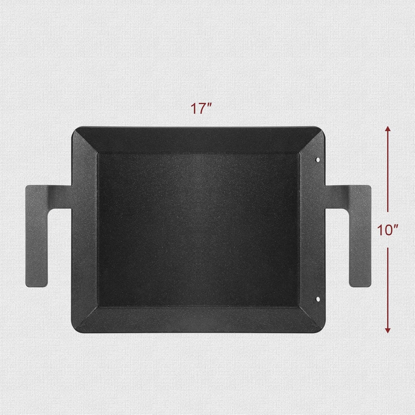 Carbon Steel Griddle - Professional Cookware Griddle Pan for Induction, Stove Top, Gas Grill, Cooktop, Electric and more, 17" x 10" NonStick Flat Top Griddle Plate Skillet, Indoor/Outdoor Use