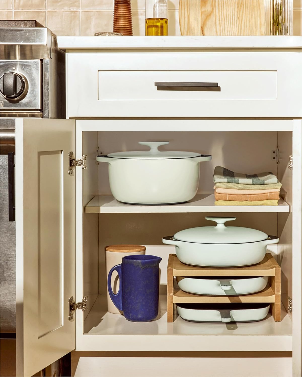 Caraway Cast Iron Skillet - 10.5” Enameled Cast Iron Pan With 3 Layer Enamel Coating - No Seasoning Required - Compatible With All Stovetops - Free From Forever Chemicals - Charcoal