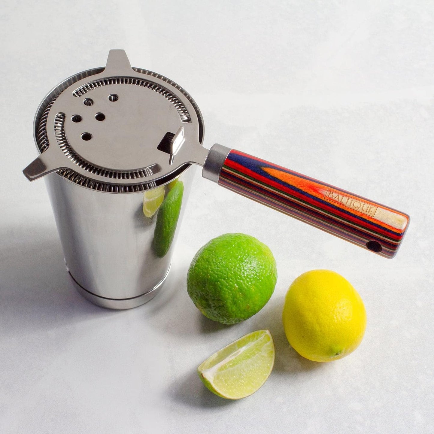 Totally Bamboo Baltique Marrakesh Collection Hawthorne Cocktail Strainer, Stainless Steel Bar Strainer