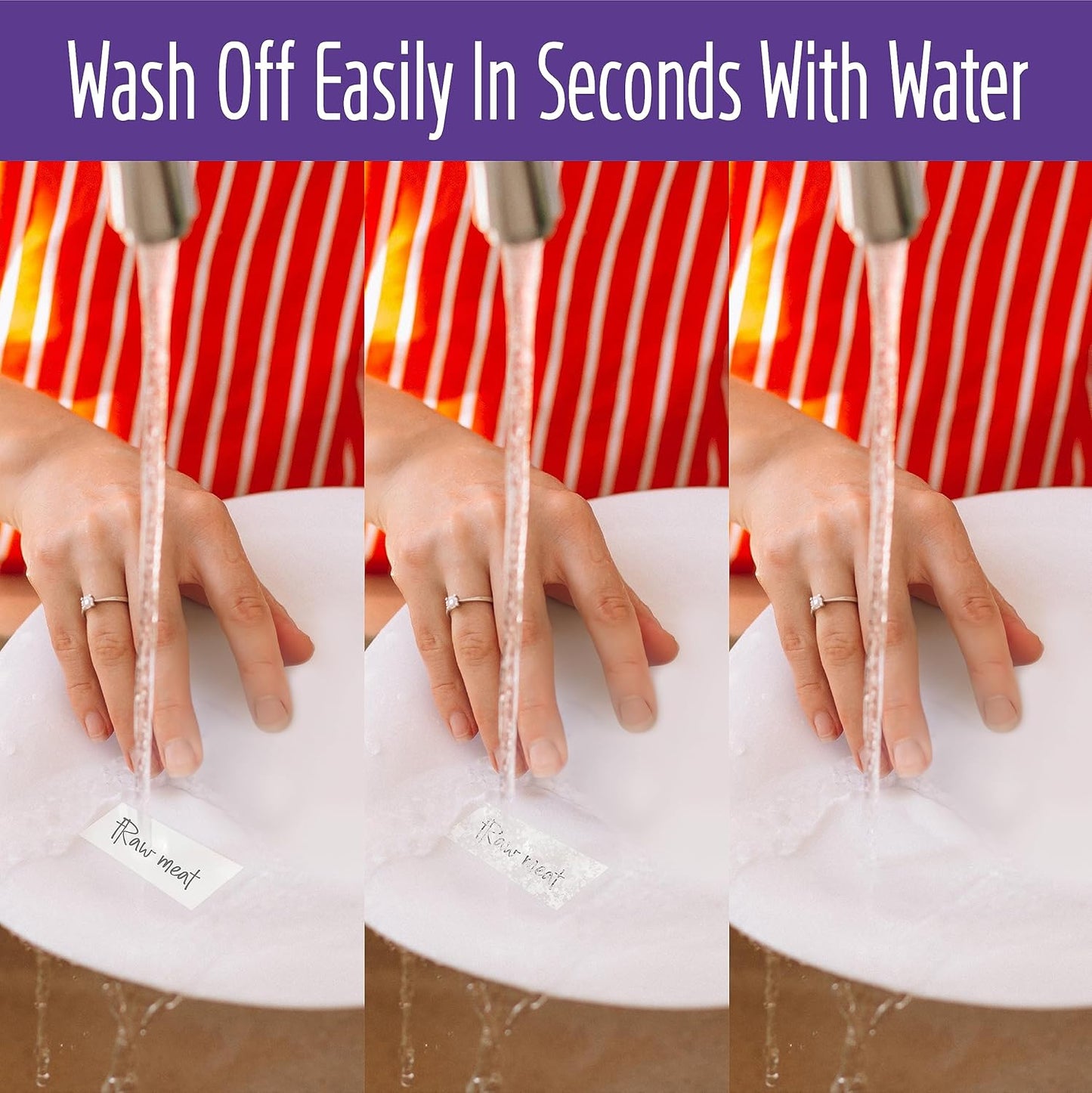 500 Dissolvable Canning Labels, Removable Freezer Pantry Stickers with Perforation Line No Residue Left for Food Containers Jars Kitchen Restaurant Storage Organization (1” x 2”)