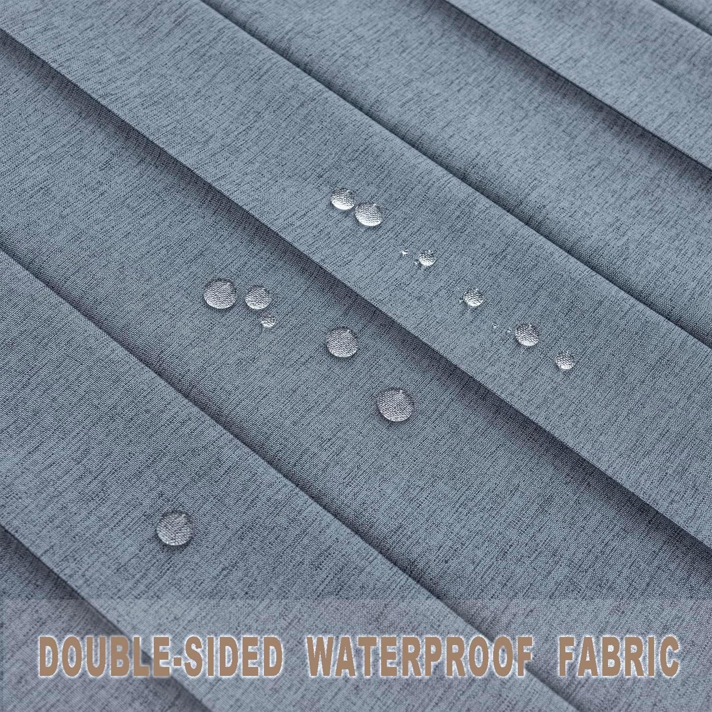 Vatge Door Curtains for Doorways - Faux Linen Accordion Style Door Curtains for Open Closet, Bedroom, and Laundry Room, Bifold Door Cover for Doorway,1 Panel with Tieback, W52 x L78, Blue