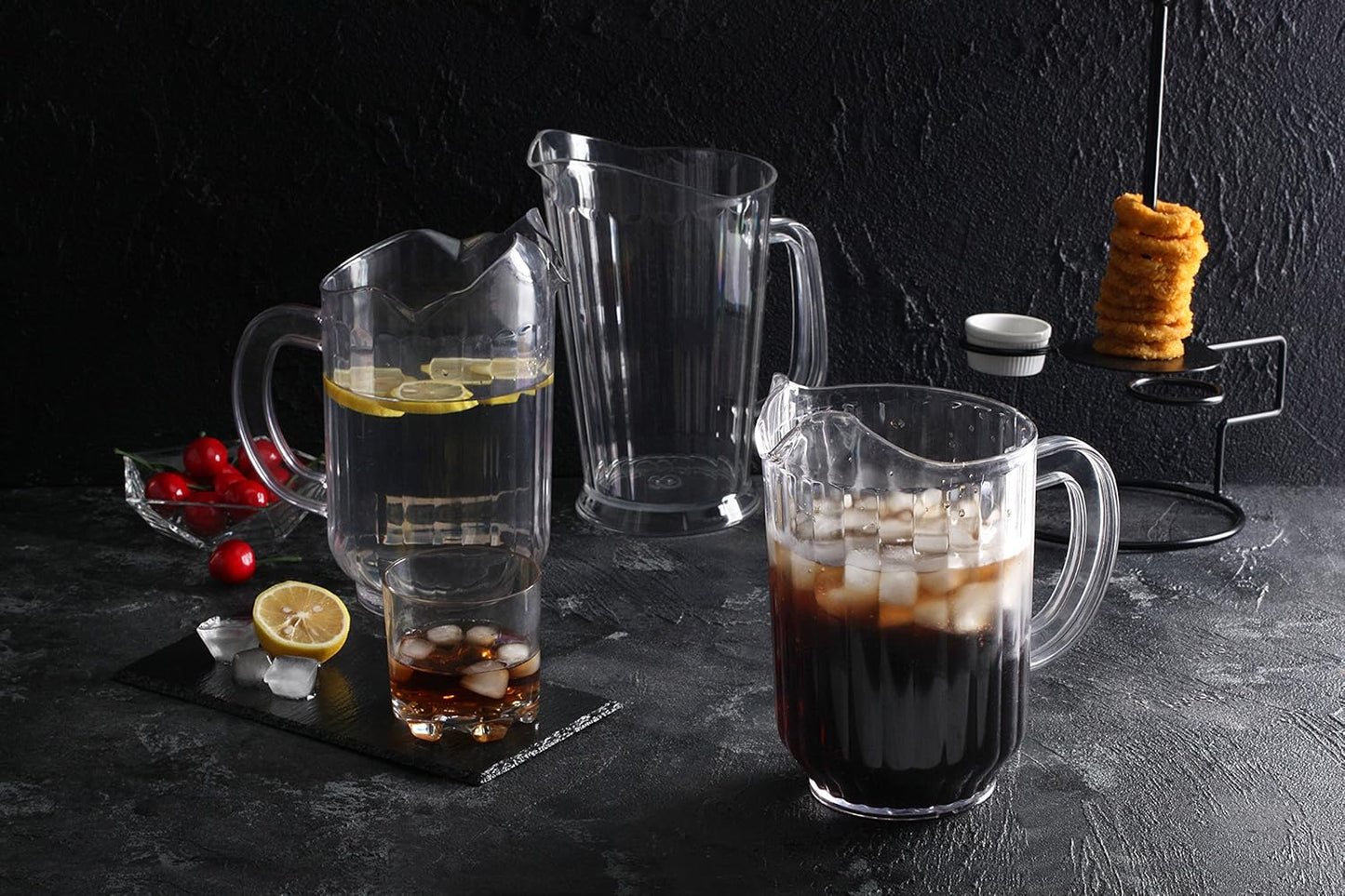 New Star Foodservice 46106 Resturant-Grade Polycarbonate Plastic Water Pitcher, 60 oz, Clear