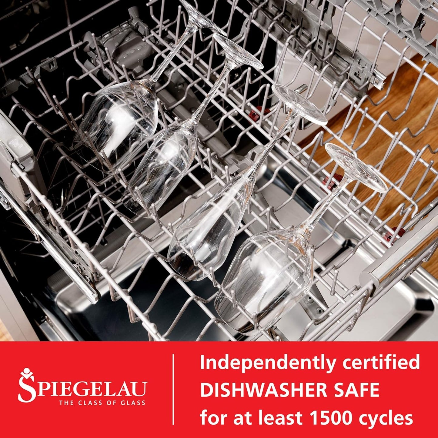 Spiegelau Style Burgundy Wine Glasses Set of 4 - European-Made Crystal, Classic Stemmed, Dishwasher Safe, Professional Quality Red Wine Glass Gift Set - 22.6 oz