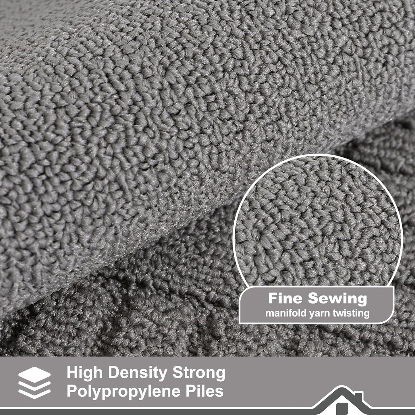 BEQHAUSE-Kitchen-Rugs-Washable-Kitchen-Mats-for-Floor Non-Slip Kitchen Mat Absorbent Kitchen Runner Rug with TPR Non Skid Backing,Grey, 24”x71”