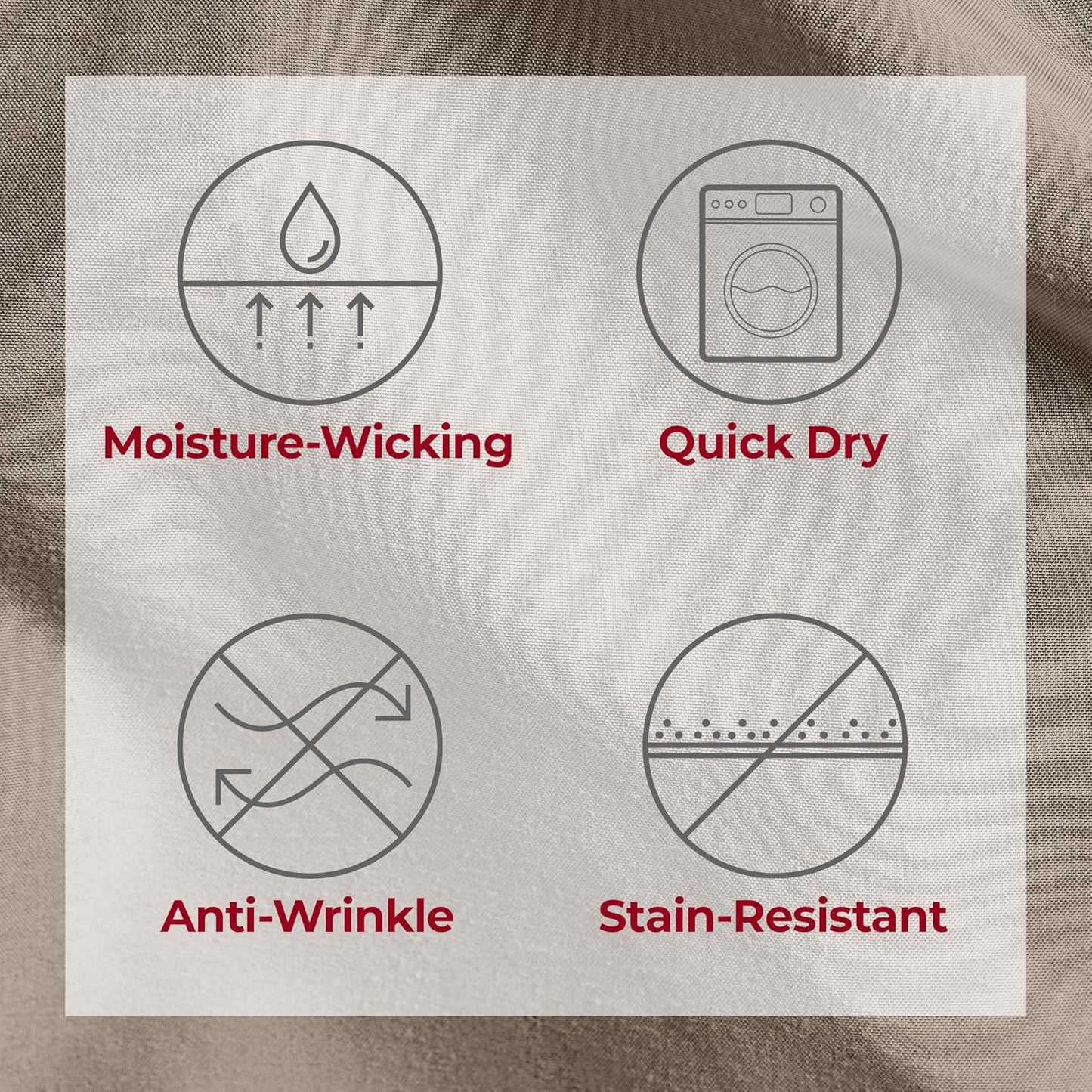 Mellanni Split King Sheets Set - 5 PC Iconic Collection Bedding - Hotel Luxury, Extra Soft, Cooling Bed Sheets - Wrinkle, Fade, Stain Resistant (Split King, Tan)