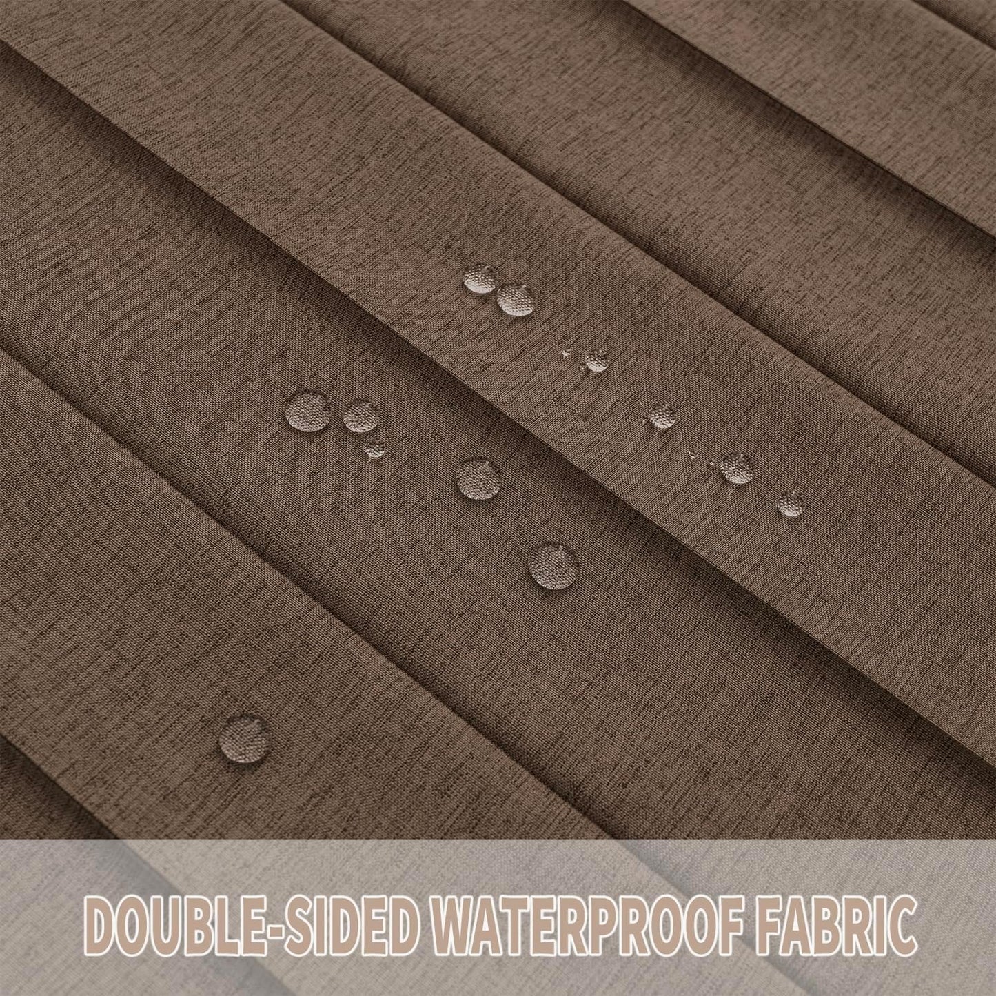 Vatge Door Curtains for Doorways - Brown Curtains for Closets Doors Privacy Room Divider for Room Separation,1 Panel with Tieback, W39 x L78, Brown