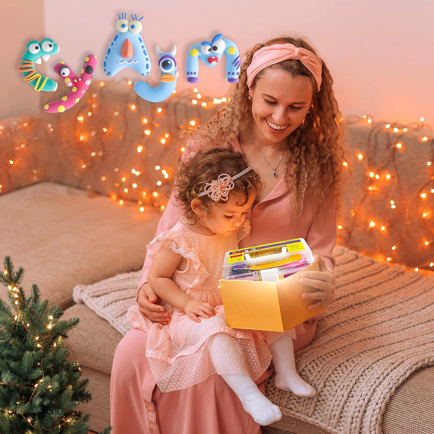 Polymer Clay 60 Colors, Modeling Clay for Kids Oven Baked Model Clay Non-Sticky with Sculpting Tools DIY Starter Kits,and Accessories