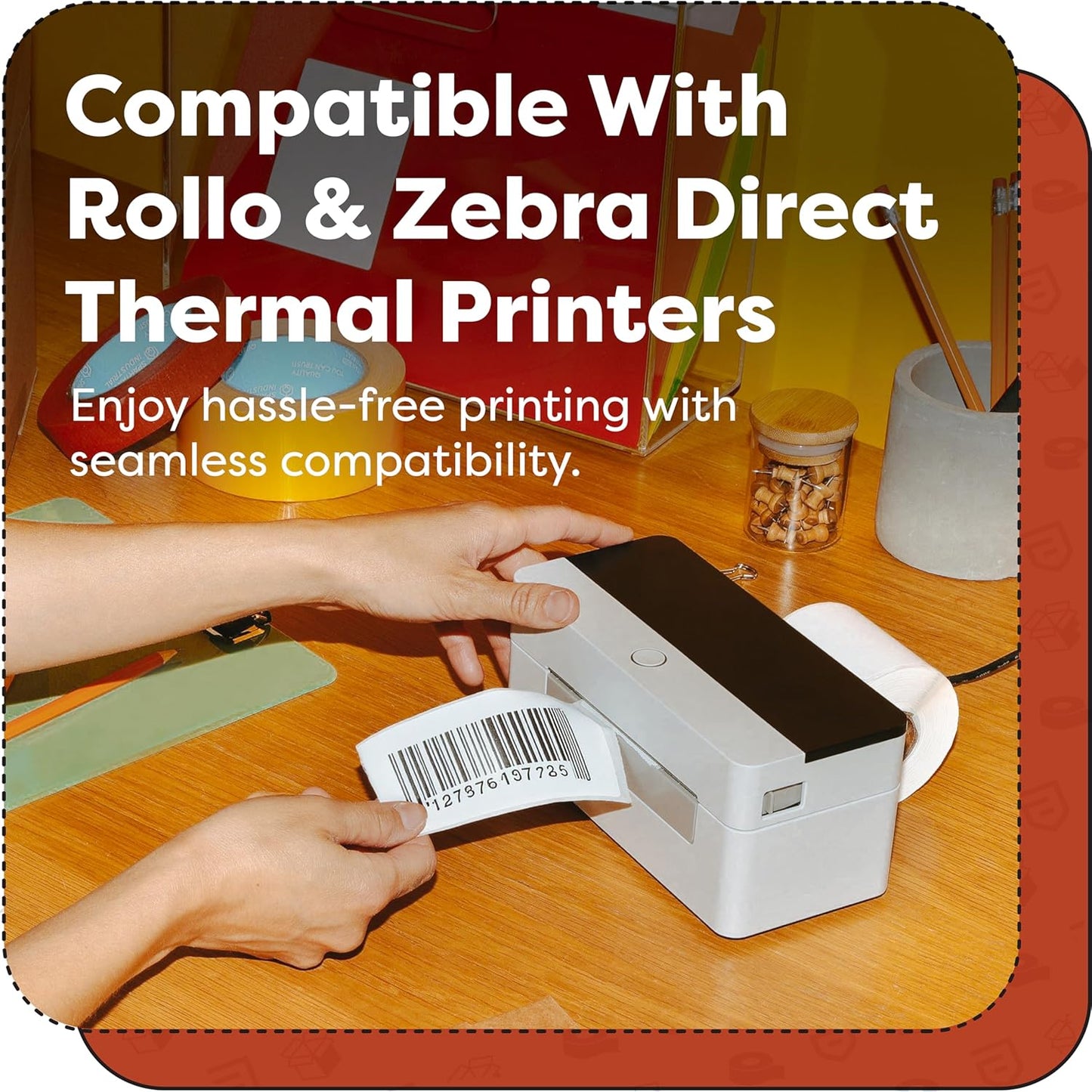 Aegis Adhesives - 4” X 1.5” Direct Thermal Labels for Printing Barcodes, Address, Perforated & Compatible with Rollo, Zebra, & Other Desktop Label Printers (10 Rolls, 900/Roll)