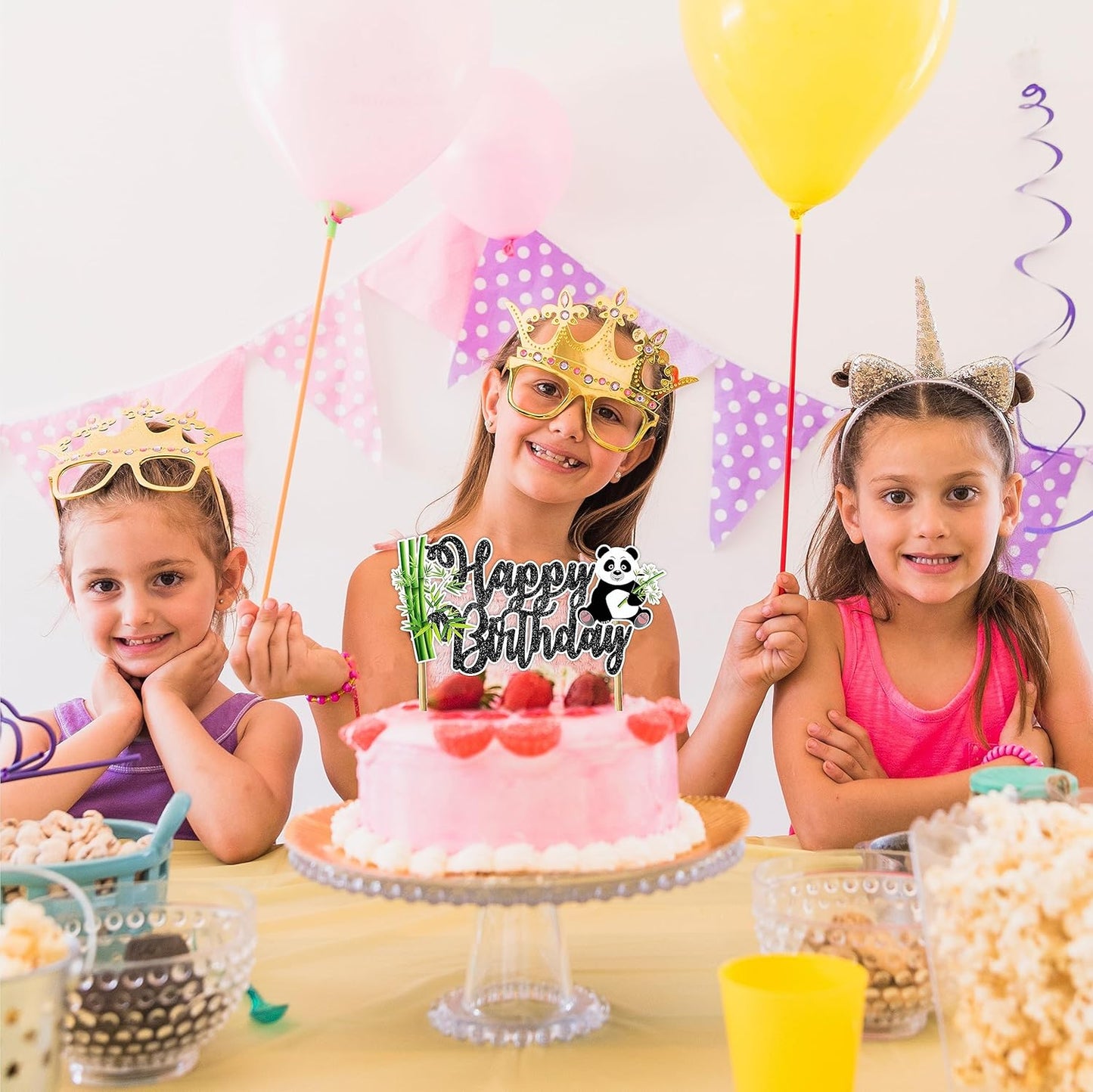 Seyal® Panda Happy Birthday Cake Topper