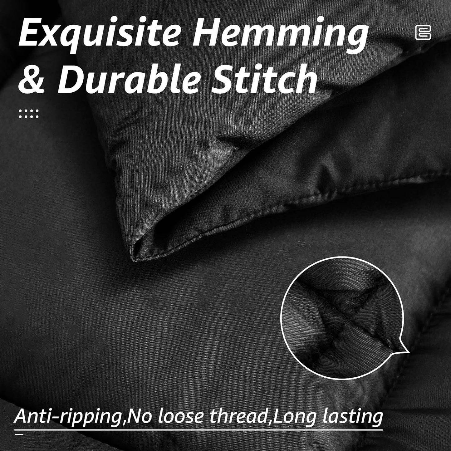 HYLEORY All Season California King Size Bed Comforter - Cooling Down Alternative Quilted Duvet Insert with Corner Tabs - Winter Warm - Machine Washable - Grey, 96 x 104 Inch