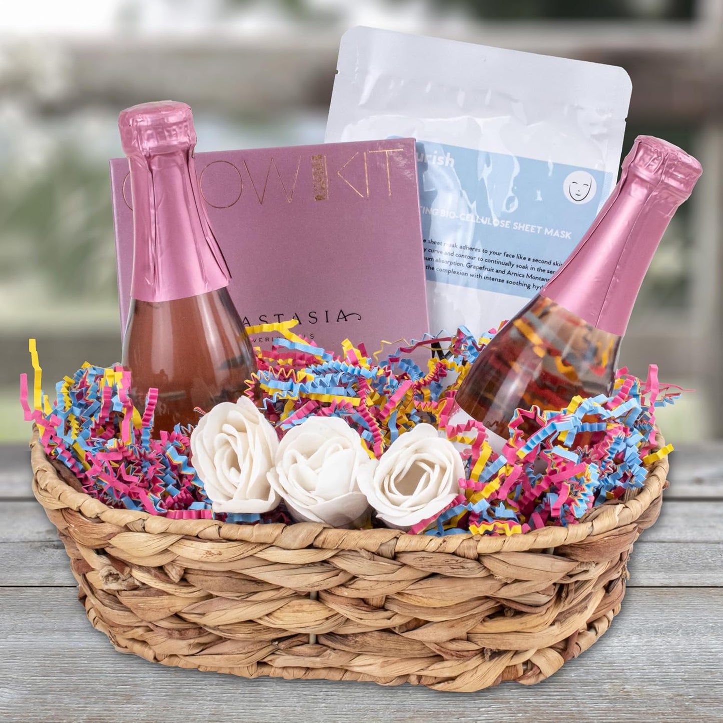 MagicWater Crinkle Cut Paper for Gift Baskets - 2LB - Fiesta Blend - Perfect for Shredded Paper Filler, Basket Filler, Gift Boxes, Bridesmaid Gifts, Halloween Stuffers & More – Ideal for All Occasions