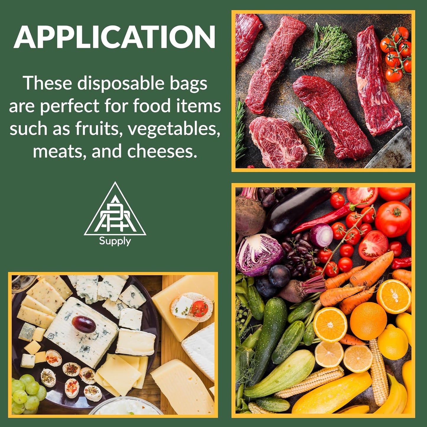 Plastic Produce Bag on a Roll, 11 x 17 Inch. Roll of 610 Clear Food Storage Bags, 0.5 Mil. Roll of Plastic Bags for Food. Clear Food Bags. Plastic Food Bags for Meat, Fruits, Meals