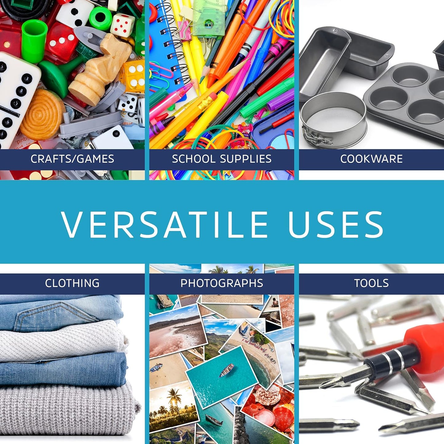 CLEAR PLASTIC RECLOSABLE ZIP BAGS - Bulk GPI Pack Of 100 5" x 8" 4mil Thick Heavy Duty strong & Durable Poly Baggies With Resealable Zipper Lock For Travel, Storage, Packaging & Shipping.