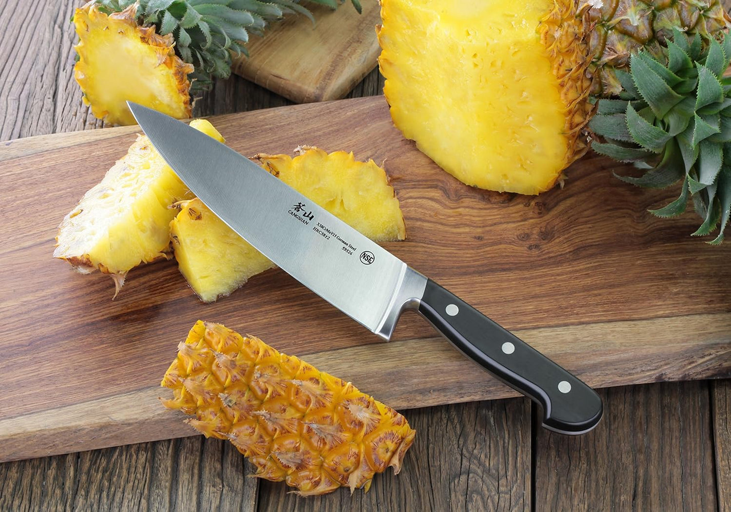 Cangshan V2 Series 59526 German Steel Forged Chef Knife, 8-Inch