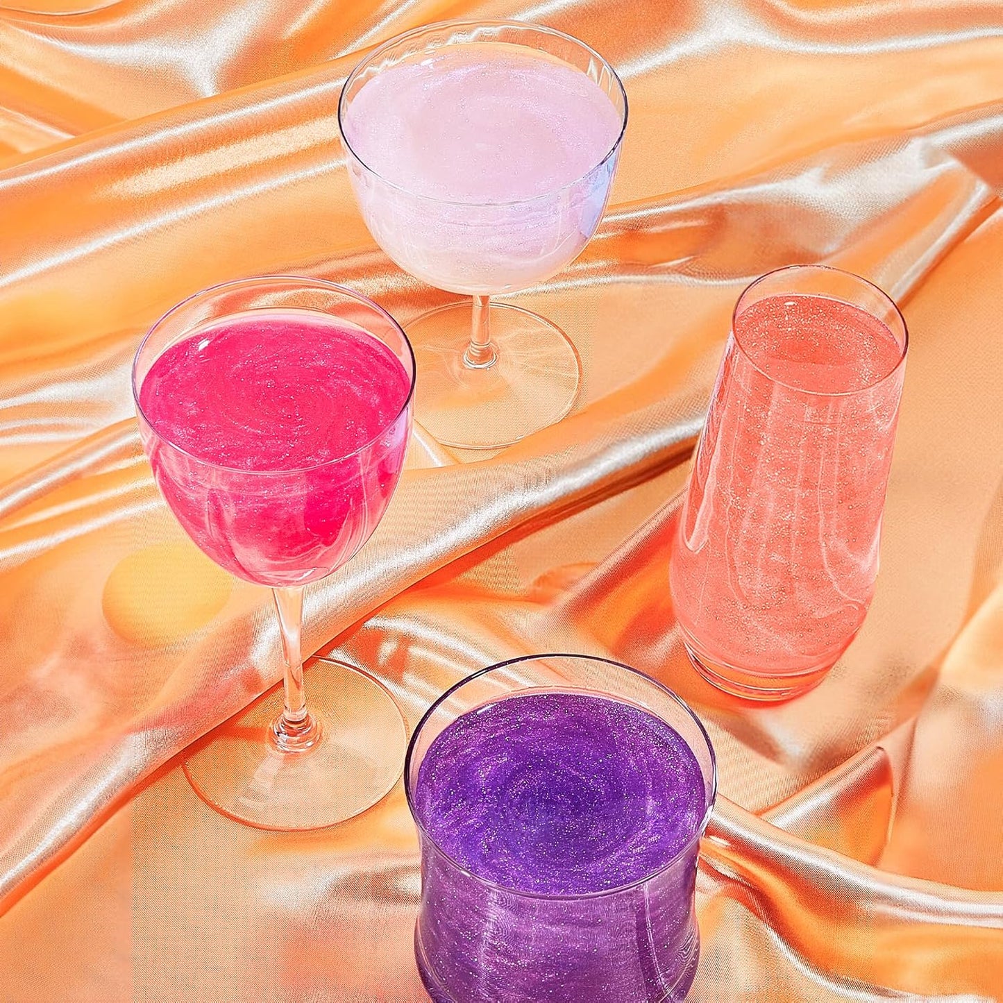 Fancy Sprinkles BFF Set (Opulust and Pretty Young Thing) Edible Glitter Packets Portable & On-The-Go for Sparkling Drinks, Champagne, Cocktails, Wine, Beer, & more. (2 Pack)